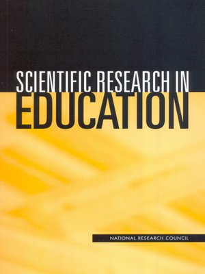 cover image of Scientific Research in Education